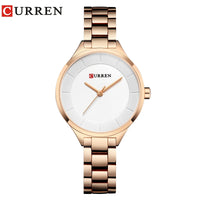 Curren 9015 Women Watches Luxury Gold Black Full Steel Dress Jewelry Quartz Watch Ladies Fashion Elegant Clock Relogio Feminino