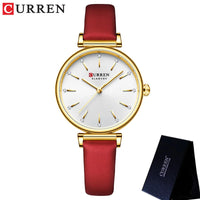 CURREN Women Watch Top Brand Luxury Gold Female Waterproof Clock Silver Stainless Steel Bracelet Simple Ladies Wristwatch 9081