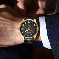 CURREN Gold Men's Watch Top Brand Luxury Gold Quartz Stainless Steel Waterproof Business Fashion Simple Watch Relogio Masculino