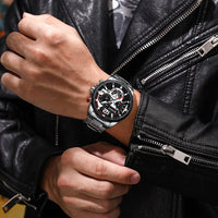 CURREN Casual Business Chronograph Waterproof Stainless Steel Watch Mens New Luxury Fashion Quartz Men Wristwatch часы мужские