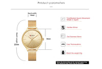 CURREN Fashion Women Watch Top Brand Luxury Ladies Girl Wristwatch Silver Stainless Steel Bracelet Classic Female Clock 9024