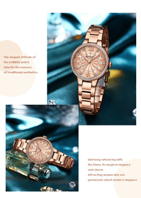 CURREN Brand 2022 New Ladies Original Luxury Watch Waterproof Stainless Steel Casual Sports Quartz Ladies Watch relogio feminino