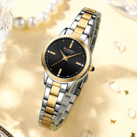 CURREN Women's Watches Fashion Original Quartz Wrist Watch for Ladies Roman Dial Dazzling Diamond Waterproof Luminous Luxury New