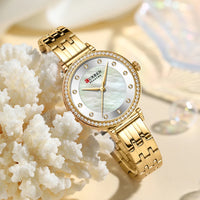 Women Watches New Curren Rose gold Silver Ladies Bracelet Watch womens quartz dress wristwatch feminino reloj mujer kol saati