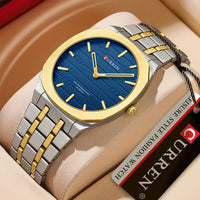CURREN Top Luxury Brand Quartz Watch Men Stainless Steel Strap Military Watches 30ATM Waterproof Wristwatch Relogio Masculino