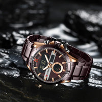CURREN Sport Men Watch Top Brand Luxury Military Business Male Clock Gold Stainless Steel Quartz Digital Man Wristwatch 8384