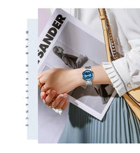CURREN Women's Luxury Brand Watches Simple Quartz Auto Date Wristwatch Female Waterproof Clock Luminous Hands 9107