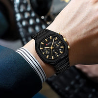 Curren Casual Versatile Men's Square Chronograph Watch (Dial 3.9cm) - CUR232