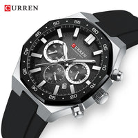CURREN Sport Mens Watches Top Brand Luxury Auto Date Watch Men Waterproof Luminous AQUANAUT Quartz Watches for Men Reloj Hombre