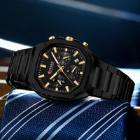 Curren Casual Versatile Men's Square Chronograph Watch (Dial 3.9cm) - CUR232