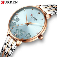 CURREN 9068 Fashion Women Watches Stainless Steel strap Ultra Thin Quartz Watch Woman Romantic Clock Women Watches Montre Femme
