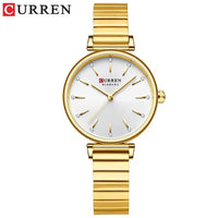 CURREN 9081 Exquisite Women's Quartz Watch Round Silver Gold Clock Simple Fashion Casual Women's Luxury Watch Relojes De Mujer