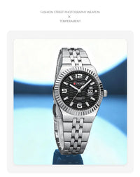 CURREN Women's Watch Analog Quartz Waterproof Ladies Wrist Watches with Date Dainty Fashion Luxury Stainless Steel Watch