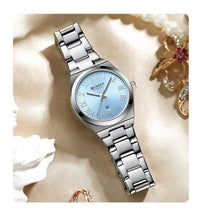 CURREN Women Watch Top Brand Luxury Lady Girl Wristwatch Elegant Stainless Steel Bracelet Waterproof Casual Female Clock 9095