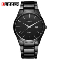 CURREN 8106 Men's Watch Waterproof Top Brand Luxury Calendar Fashion Male Clock Stainless Steel Sport Men Wristwatch