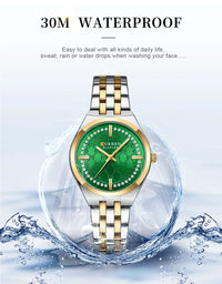 CURREN Luxury Women Watches Fashion Casual FemaleLadies Stainless Steel Quartz Wristwatches Life Waterproof Girlfriend Gift
