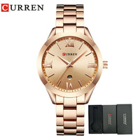 CURREN Women Watch Luxury Fashion Watches Woman Clock Stainless Steel Simple Business Wriswatches Ladies Relogio Feminino 9007