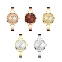 CURREN Fashion Women Watches Top Brand Luxury Ladies Girl Wristwatch Silver Stainless Steel Bracelet Classic Female Clock 9012