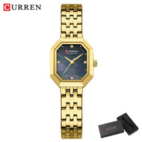 CURREN Elegant Fashion Women's Watches Luxury Brand Original Quartz Watch for Ladies Waterproof Stainless Steel Luminous Date