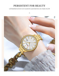 CURREN New Women's Wrist Watches Luxury Brand Women Quartz WatchesStainless Steel Casual Fashion Wristwatch Relogio Feminino