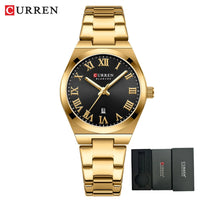 CURREN Watch Women,Watches for Women,Ladies Watches,Waterproof Fashion Dress Stainless Steel Bracelet Analog Watches Date