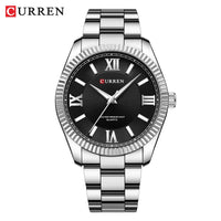 CURREN 8453 Men's Quartz Watches Fashion Elegant Simple White Clock Stainless Steel Strap Wristwatch for Male Gift