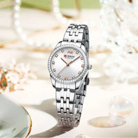 CURREN Top Brand Ladies Watch Elegant Stainless Steel Bracelet Simple Waterproof Ladies Business Watch Relogio Feminino