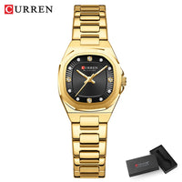 CURREN Jam Tangan Perempuan Original Waterproof Quartz Stainless Steel Minimalis Green Watch Women 9104