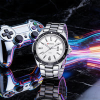 CURREN 8110 Men's Quartz Watch Calendar Luminous Sports Strap Waterproof Casual Cool Wristwatch Male Clock reloj hombre