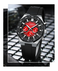 CURREN 8489 New Mens Watches Waterproof Sports Watch Silicone Strap Chronograph Quartz Wristwatch Relogios Masculino+BOX