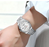 CURREN Women's Watch Analog Quartz Waterproof Ladies Wrist Watches with Date Dainty Fashion Luxury Stainless Steel Watch