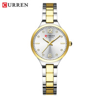 CURREN Luxury Top Brand Women's Watches Elegant Fashion Gold Watch for Women Original Simple Quartz Waterproof Wristwatch Ladies