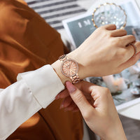 CURREN Women Watches Fashion Rose Gold Stainless Stain Steel Ladies Watch Waterproof Quarzt Wristwatch Romatic Girlfriend Gift