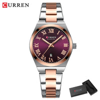 CURREN Women Watches Fashion Gold Stainless Stain Steel Ladies Watch Waterproof Quarzt Wristwatch Romatic Girlfriend Gift