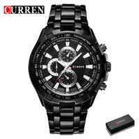 2022 CURREN Top Brand Quartz Watch Men Waterproof Sport Military Wristwatch Men Business Stainless Steel Male Clock Reloj Hombre