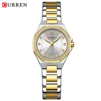 CURREN Original Quartz Watch for Women Fashion Elegant Ladies Watches Stainless Steel Waterproof Wristwatch