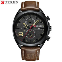 CURREN Men Watch Luxury Wristwatch Quartz Wristwatches Fashion Leather Punk Style Mens Watches Relogio Masculino