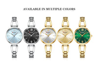 CURREN High Quality Ladies Casual Bracelet Watches Women's Simple Vintage Watches for Women Dial Stainless steel Wristwatch