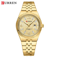 CURREN Women's Watch Analog Quartz Waterproof Ladies Wrist Watches with Date Dainty Fashion Luxury Stainless Steel Watch