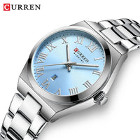 CURREN 9095 Women's Roman Letter Quartz Watch Waterproof Calendar Ladies' Watch
