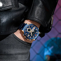 CURREN Sport Men Watch Top Brand Luxury Military Business Male Clock Gold Stainless Steel Quartz Digital Man Wristwatch 8384