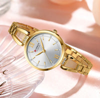 CURREN 9092 Women's Stainless Steel Quartz Watch Luxury and Elegant Watch Business Women's Bracelet Watches Relojes De Mujer