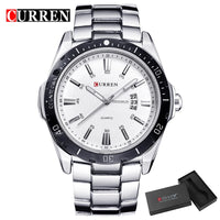 CURREN 8110 Men's Quartz Watch Calendar Luminous Sports Strap Waterproof Casual Cool Wristwatch Male Clock reloj hombre