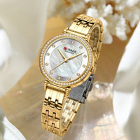Women Watches New Curren Rose gold Silver Ladies Bracelet Watch womens quartz dress wristwatch feminino reloj mujer kol saati