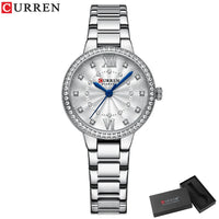 CURREN Women Watches Fashion Rose Gold Stainless Stain Steel Ladies Watch Waterproof Quarzt Wristwatch Romatic Girlfriend Gift