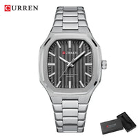 CURREN Brand Fashion Business Multi-functional Steel Band Quartz Men's Luxury Steel Wristwatch Retro Clock