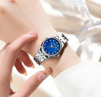 CURREN Elegant Fashion Women's Watches Luxury Brand Original Quartz Watch for Ladies Waterproof Stainless Steel Clock