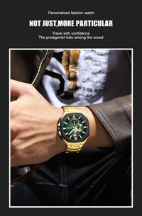 CURREN Luxury Business Wristwatch Stainless Steel Quartz Sport Chronograph Clock Fashion Male Watch Ideal Present for Daily