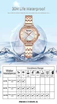 Women Watches New Curren Rose gold Silver Ladies Bracelet Watch womens quartz dress wristwatch feminino reloj mujer kol saati