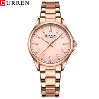 CURREN Simple Women Bracelet Luminous Quartz Watches For Ladies Sports Round Waterproof Business Wristwatch Relogio Feminino